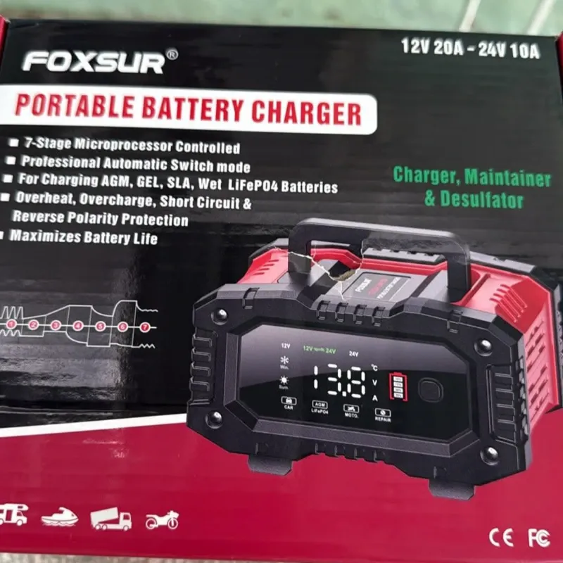 🔋 Cargador Inteligente de Baterías 12V/24V
