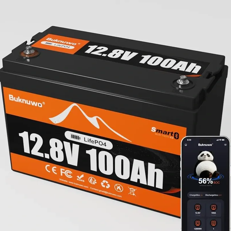 Combo de Inversor PowerMr 4kw y Bateria Buknuwo 24v y 100ah