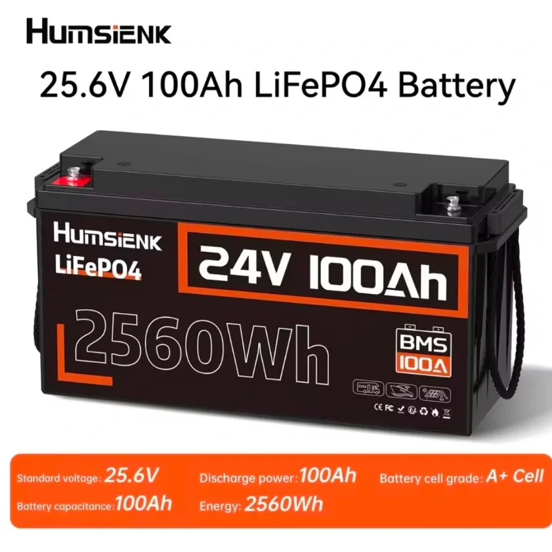 Combo de Inversor PowerMr 4kw y Bateria Humsienk 24v y 100ah