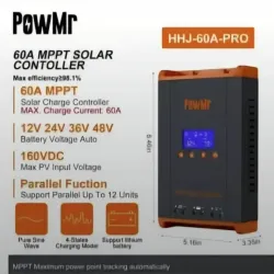 Controlador Solar MPPT 60A PowerMr