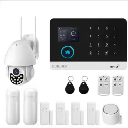 Sistema de alarma GSM de 11 piezas con cámara 360°