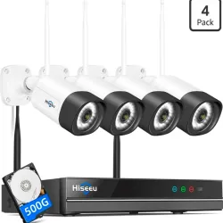 Sistema de Cámara Hiseeu Inalámbrico con Audio