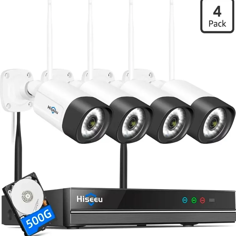 Sistema de Cámara Hiseeu Inalámbrico con Audio