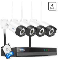 Sistema de Cámara Hiseeu Inalámbrico con Audio