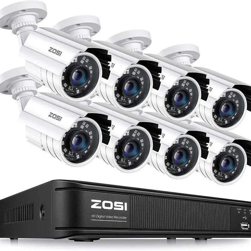 Sistema de cámaras Zosi Cableado de 8