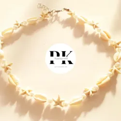 COLLAR DE PERLAS, CARACOLAS Y ESTRELLAS