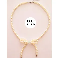 COLLAR DE PERLAS CON LAZO
