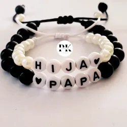 JUEGO DE PULSERAS HIJA-PAPÁ
