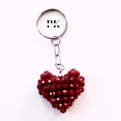 LLAVERO DE CORAZÓN DE SWAROVSKI 4MM