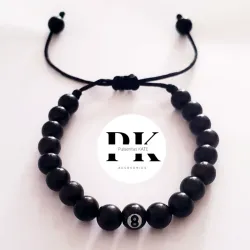 PULSERA DE PERLAS CON CONECTOR DE BOLA 8
