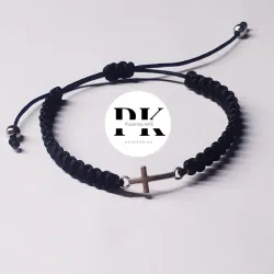 PULSERA TEJIDA CON CONECTOR