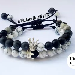 PULSERAS PARA PAREJAS CON PIEDRAS SEMIPRECIOSAS