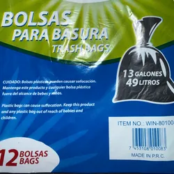 Bolsas plásticas