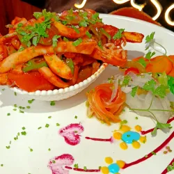 Calamar enchilado