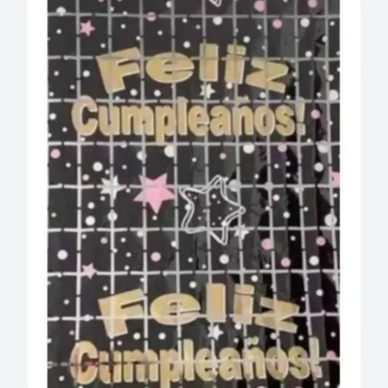 CORTINA MET BANDA ANCHA FELIZ CUMPLEAÑOS
