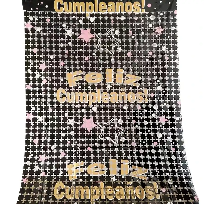 CORTINA MET BANDA ANCHA FELIZ CUMPLEAÑOS