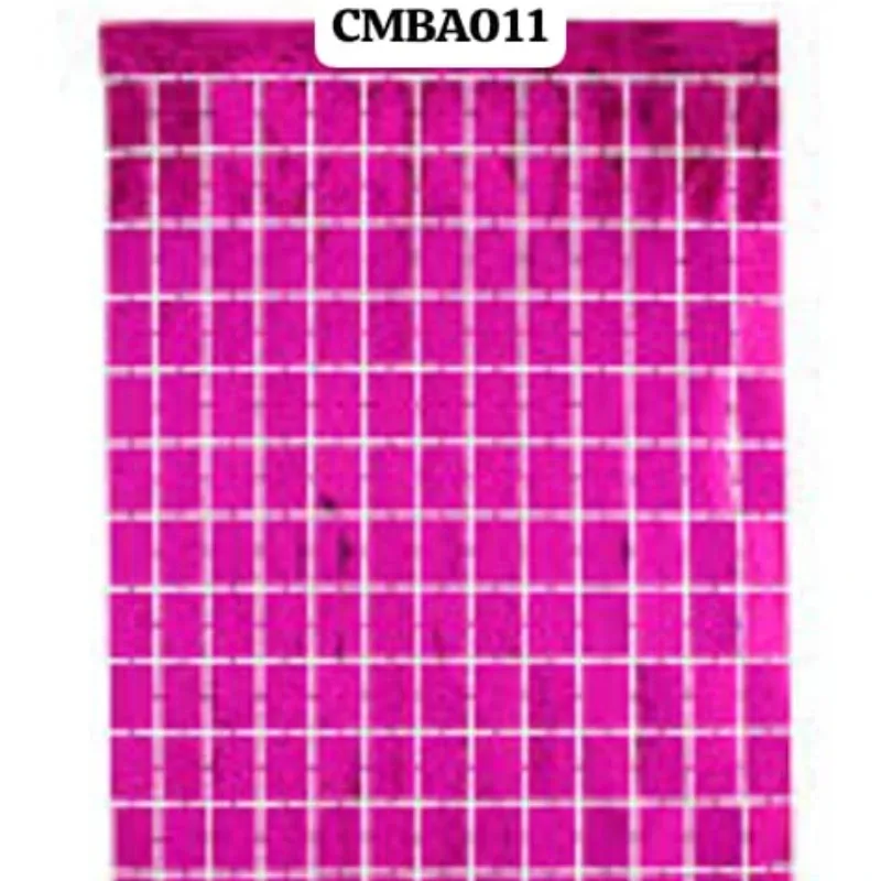 CORTINA MET BANDA ANCHA FUCSIA