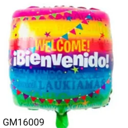 GLOBO MET 16" COJIN BIENVENIDO