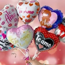GLOBO MET 16" CORAZON AMOR