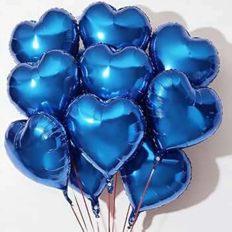 GLOBO MET 16" CORAZON AZUL