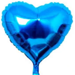 GLOBO MET 16" CORAZON AZUL