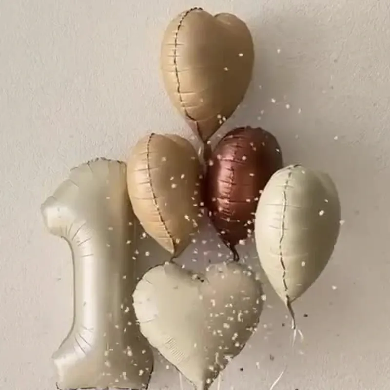 GLOBO MET 16" CORAZON BRONCE MATE