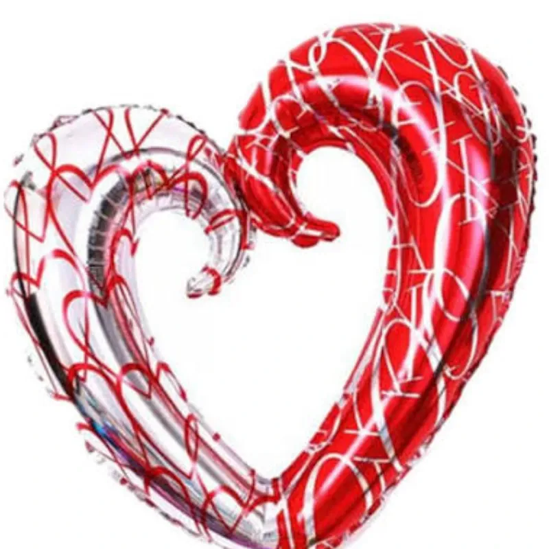 GLOBO MET 16" CORAZON PARTIDO DIBUJO