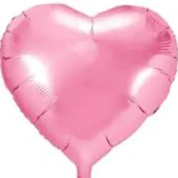 GLOBO MET 16" CORAZON ROSAPALO
