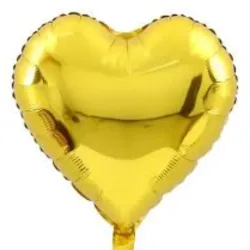 GLOBO MET 16" CORAZON DORADO