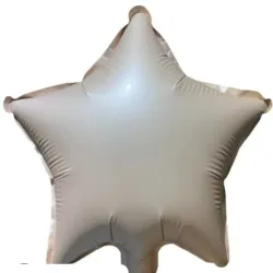 GLOBO MET 16" ESTRELLA BEIG MATE