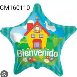GLOBO MET 16" ESTRELLA BIENVENIDO