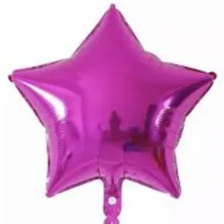 GLOBO MET 16" ESTRELLA FUCSIA