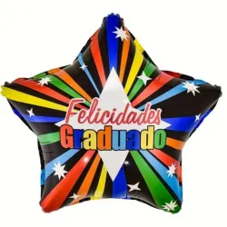 GLOBO MET 16" ESTRELLA GRADUACION