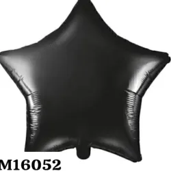 GLOBO MET 16" ESTRELLA NEGRA