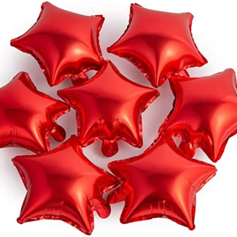 GLOBO MET 16" ESTRELLA ROJO