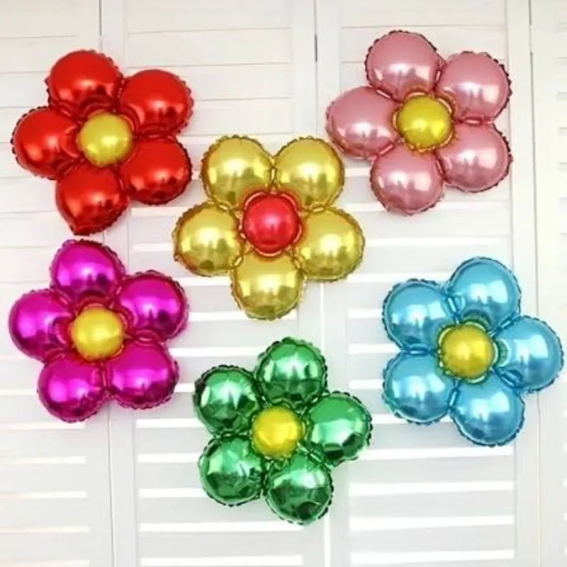 GLOBO MET 16" FLOR VERDE