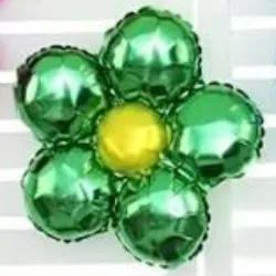 GLOBO MET 16" FLOR VERDE