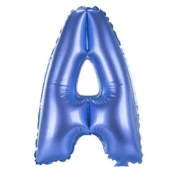 GLOBO MET 16" LETRA A AZUL