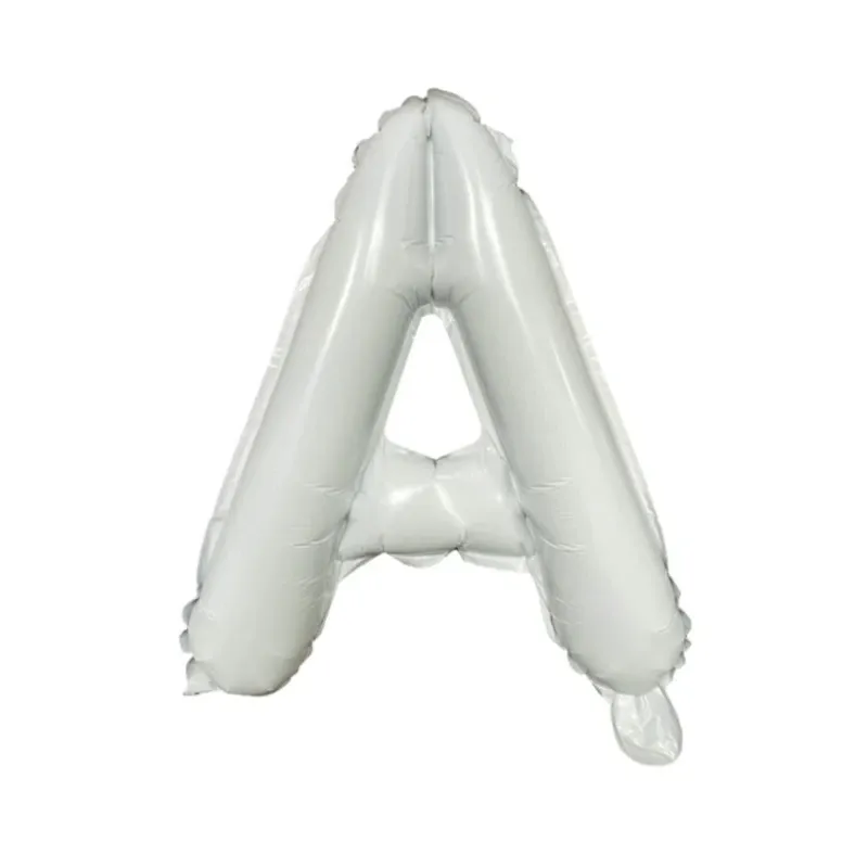GLOBO MET 16" LETRA A BLANCA