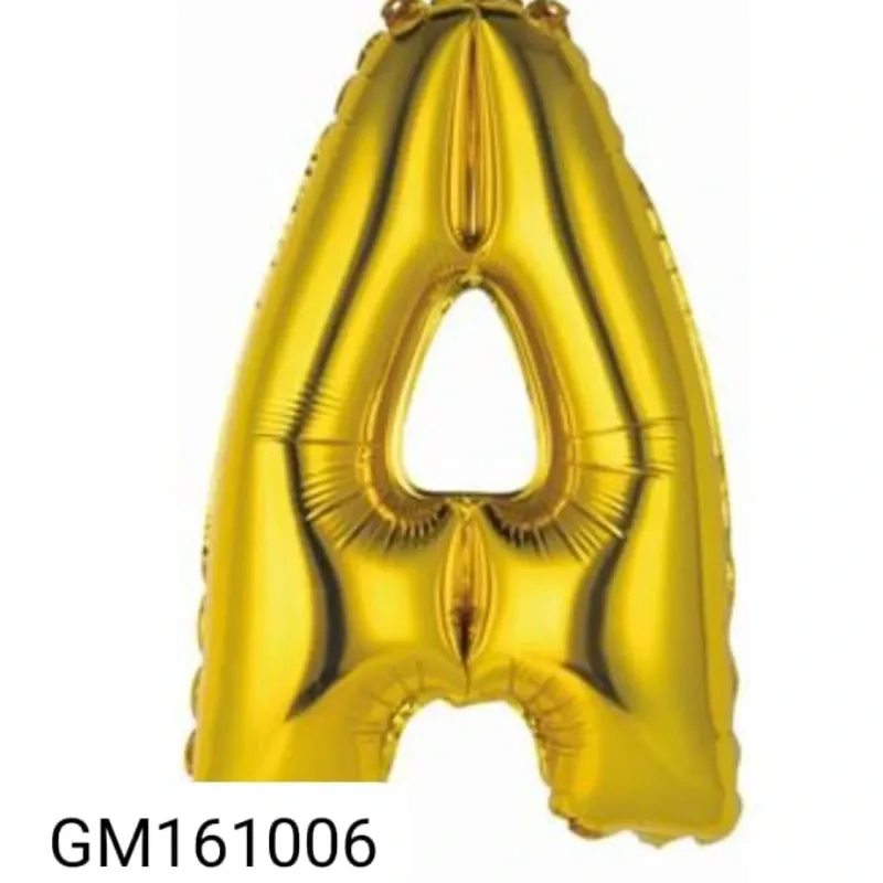GLOBO MET 16" LETRA A DORADO