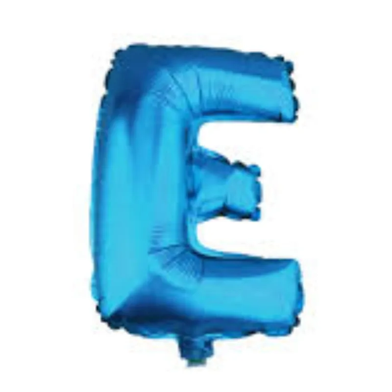 GLOBO MET 16" LETRA E AZUL
