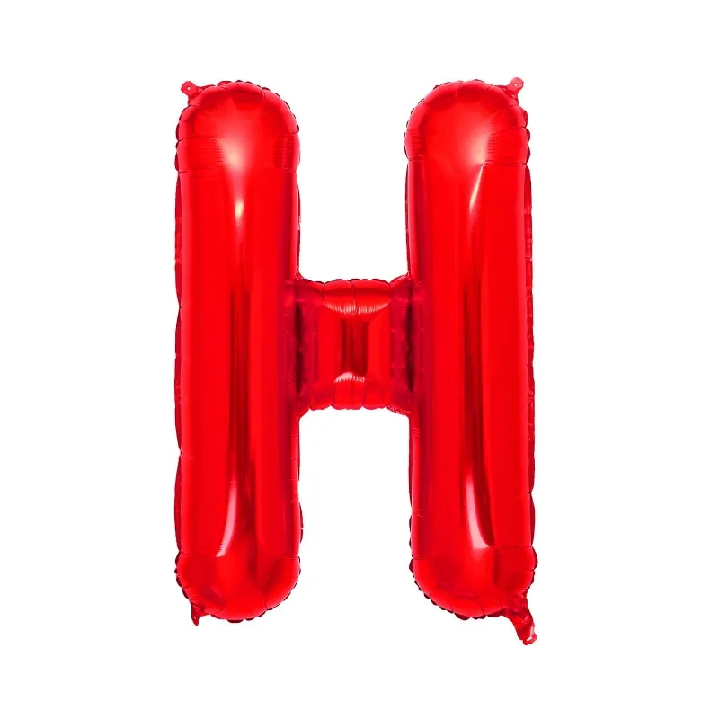 GLOBO MET 16" LETRA H ROJO