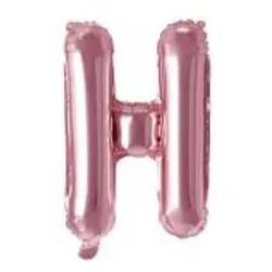 GLOBO MET 16" LETRA H ROSADO