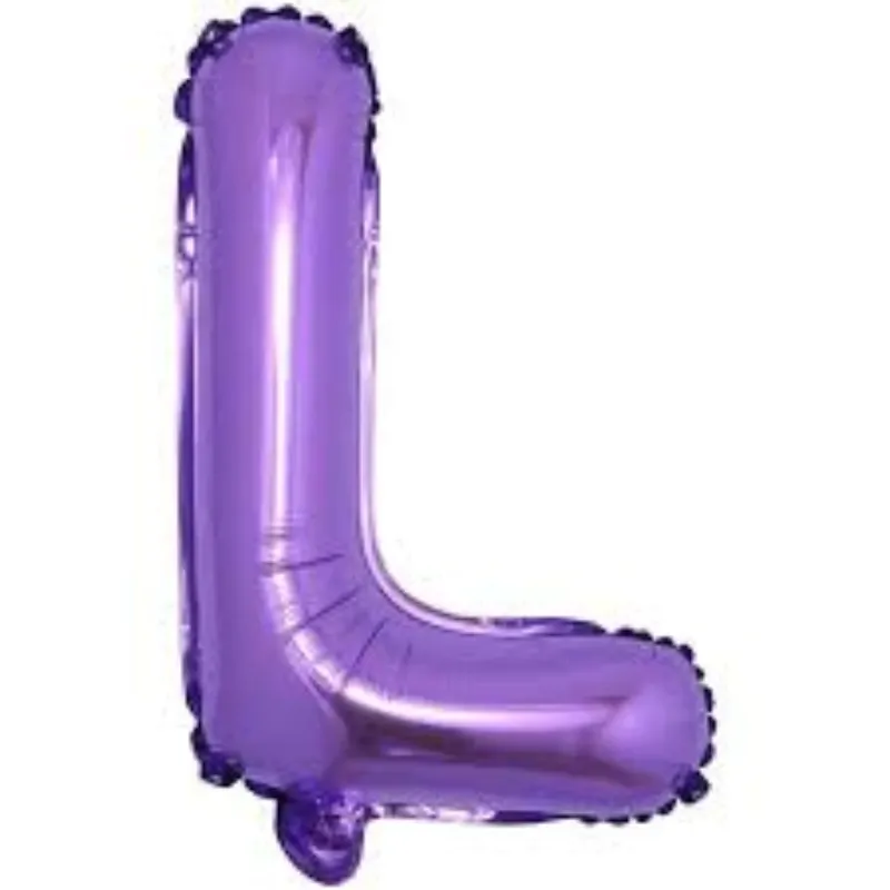 GLOBO MET 16" LETRA L MORADO