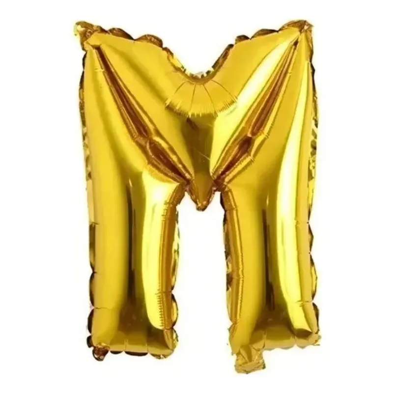 GLOBO MET 16" LETRA M DORADO