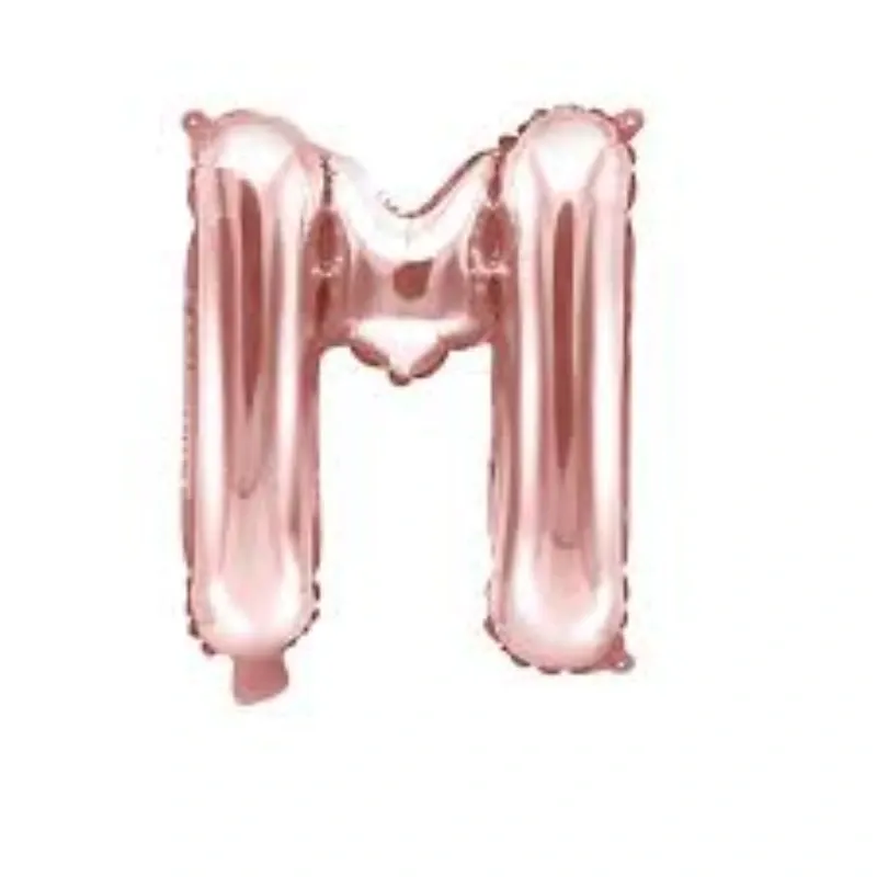 GLOBO MET 16" LETRA M ROSADO