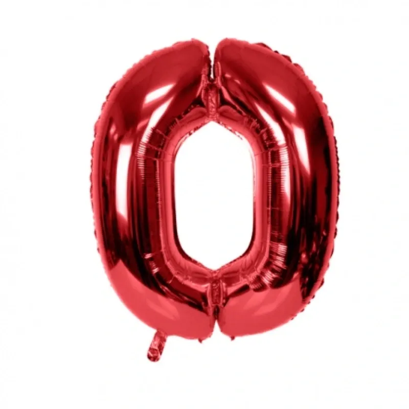 GLOBO MET 16" LETRA O ROJO