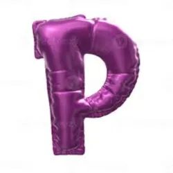 GLOBO MET 16" LETRA P MORADO