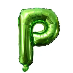 GLOBO MET 16" LETRA P VERDE