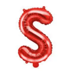 GLOBO MET 16" LETRA S ROJO